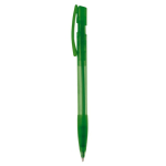 Caneta de plástico fabricada na Alemanha com tinta azul recarregável cor verde transparente terceira vista
