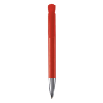 Caneta de plástico com acabamento mate fabricada na UE com tinta azul cor vermelho segunda vista