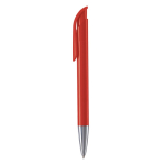 Caneta de plástico com acabamento mate fabricada na UE com tinta azul cor vermelho terceira vista