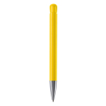 Caneta de plástico com acabamento mate fabricada na UE com tinta azul cor amarelo quarta vista