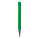 Caneta de plástico com acabamento mate fabricada na UE com tinta azul cor verde segunda vista