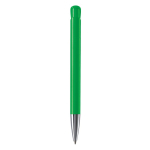 Caneta de plástico com acabamento mate fabricada na UE com tinta azul cor verde quarta vista