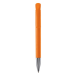 Caneta de plástico com acabamento mate fabricada na UE com tinta azul cor cor-de-laranja segunda vista