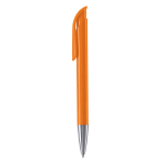 Caneta de plástico com acabamento mate fabricada na UE com tinta azul cor cor-de-laranja terceira vista