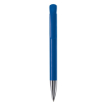 Caneta de plástico com acabamento mate fabricada na UE com tinta azul cor azul real segunda vista