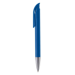 Caneta de plástico com acabamento mate fabricada na UE com tinta azul cor azul real terceira vista
