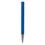 Caneta de plástico com acabamento mate fabricada na UE com tinta azul cor azul real quarta vista