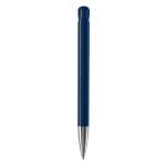 Caneta de plástico com acabamento mate fabricada na UE com tinta azul cor azul-escuro quarta vista