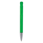 Caneta de plástico transparente com ponta de metal feita na UE cor verde transparente segunda vista