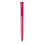 Caneta de botão de plástico com um acabamento macio feita na UE cor cor-de-rosa segunda vista