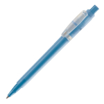Caneta de plástico mate fabricada na UE com recarga Jumbo tinta azul cor azul