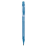 Caneta de plástico mate fabricada na UE com recarga Jumbo tinta azul cor azul segunda vista