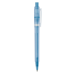 Caneta de plástico mate fabricada na UE com recarga Jumbo tinta azul cor azul quinta vista