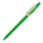 Caneta de plástico mate fabricada na UE com recarga Jumbo tinta azul cor verde