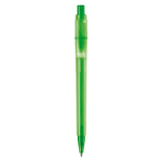 Caneta de plástico mate fabricada na UE com recarga Jumbo tinta azul cor verde segunda vista