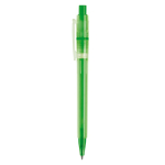 Caneta de plástico mate fabricada na UE com recarga Jumbo tinta azul cor verde terceira vista