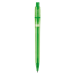 Caneta de plástico mate fabricada na UE com recarga Jumbo tinta azul cor verde quarta vista