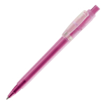 Caneta de plástico mate fabricada na UE com recarga Jumbo tinta azul cor cor-de-rosa