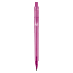Caneta de plástico mate fabricada na UE com recarga Jumbo tinta azul cor cor-de-rosa segunda vista