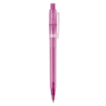 Caneta de plástico mate fabricada na UE com recarga Jumbo tinta azul cor cor-de-rosa quinta vista