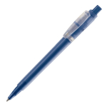 Caneta de plástico mate fabricada na UE com recarga Jumbo tinta azul cor azul-escuro