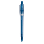 Caneta de plástico mate fabricada na UE com recarga Jumbo tinta azul cor azul-escuro terceira vista