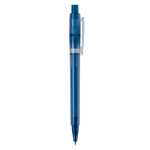 Caneta de plástico mate fabricada na UE com recarga Jumbo tinta azul cor azul-escuro quinta vista