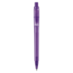 Caneta de plástico mate fabricada na UE com recarga Jumbo tinta azul cor roxo segunda vista