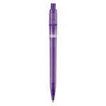 Caneta de plástico mate fabricada na UE com recarga Jumbo tinta azul cor roxo quarta vista