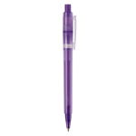 Caneta de plástico mate fabricada na UE com recarga Jumbo tinta azul cor roxo quinta vista