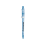 Caneta de plástico mate fabricada na UE com recarga Jumbo tinta azul vista principal