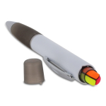 Caneta de mecanismo giratório tinta azul, marcador na parte superior sexta vista