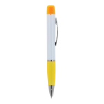 Caneta de mecanismo giratório tinta azul, marcador na parte superior terceira vista