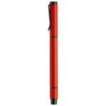 Caneta de metal com tinta azul e marcador amarelo 2 em 1 cor vermelho