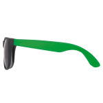 Óculos de sol de cores néon com aros pretos proteção UV400 cor verde segunda vista