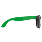 Óculos de sol de cores néon com aros pretos proteção UV400 cor verde terceira vista