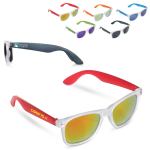 Óculos de sol de cores néon com aros efeito translúcido proteção UV400