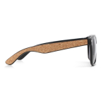 Óculos de sol reciclados com logótipo, proteção UV400 SunCork cor preto terceira vista