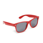 Óculos de sol em plástico 100% reciclado em várias cores UV400 cor vermelho