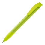 Caneta de plástico branco com clipe arqueado colorido feita na UE