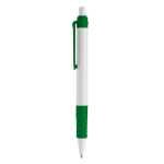 Caneta de botão de material biodegradável de tinta azul cor verde
