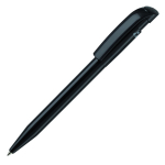 Caneta Stilolinea feita de plástico 100% reciclado de tinta azul cor preto terceira vista