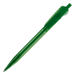 Caneta de plástico transparente com design original de clipe cor verde transparente