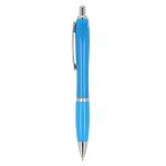 Canetas de plástico personalizadas ABS, antibacteriana tinta azul Colors cor azul-claro terceira vista