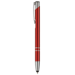 Canetas baratas de alumínio gravadas, tácteis tinta azul Arrowtouch cor vermelho-escuro