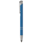Canetas baratas de alumínio gravadas, tácteis tinta azul Arrowtouch cor azul-escuro