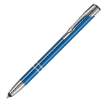 Canetas baratas de alumínio gravadas, tácteis tinta azul Arrowtouch cor azul-escuro terceira vista