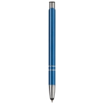 Canetas baratas de alumínio gravadas, tácteis tinta azul Arrowtouch cor azul-escuro quarta vista