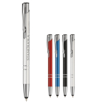 Canetas baratas de alumínio gravadas, tácteis tinta azul Arrowtouch