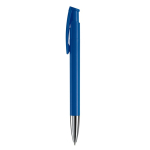 Caneta de botão de pressão de plástico de cores mate feita na EU cor azul